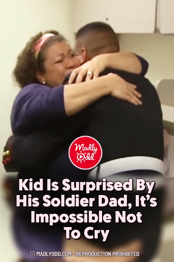 Kid Is Surprised By His Soldier Dad, It\'s Impossible Not To Cry