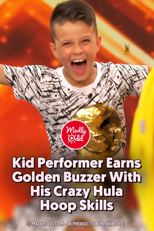 Kid Performer Earns Golden Buzzer With His Crazy Hula Hoop Skills