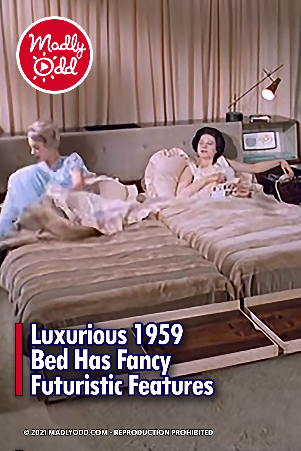 Luxurious 1959 Bed Has Fancy Futuristic Features