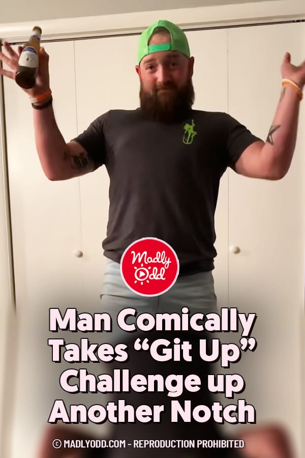 Man Comically Takes “Git Up” Challenge up Another Notch