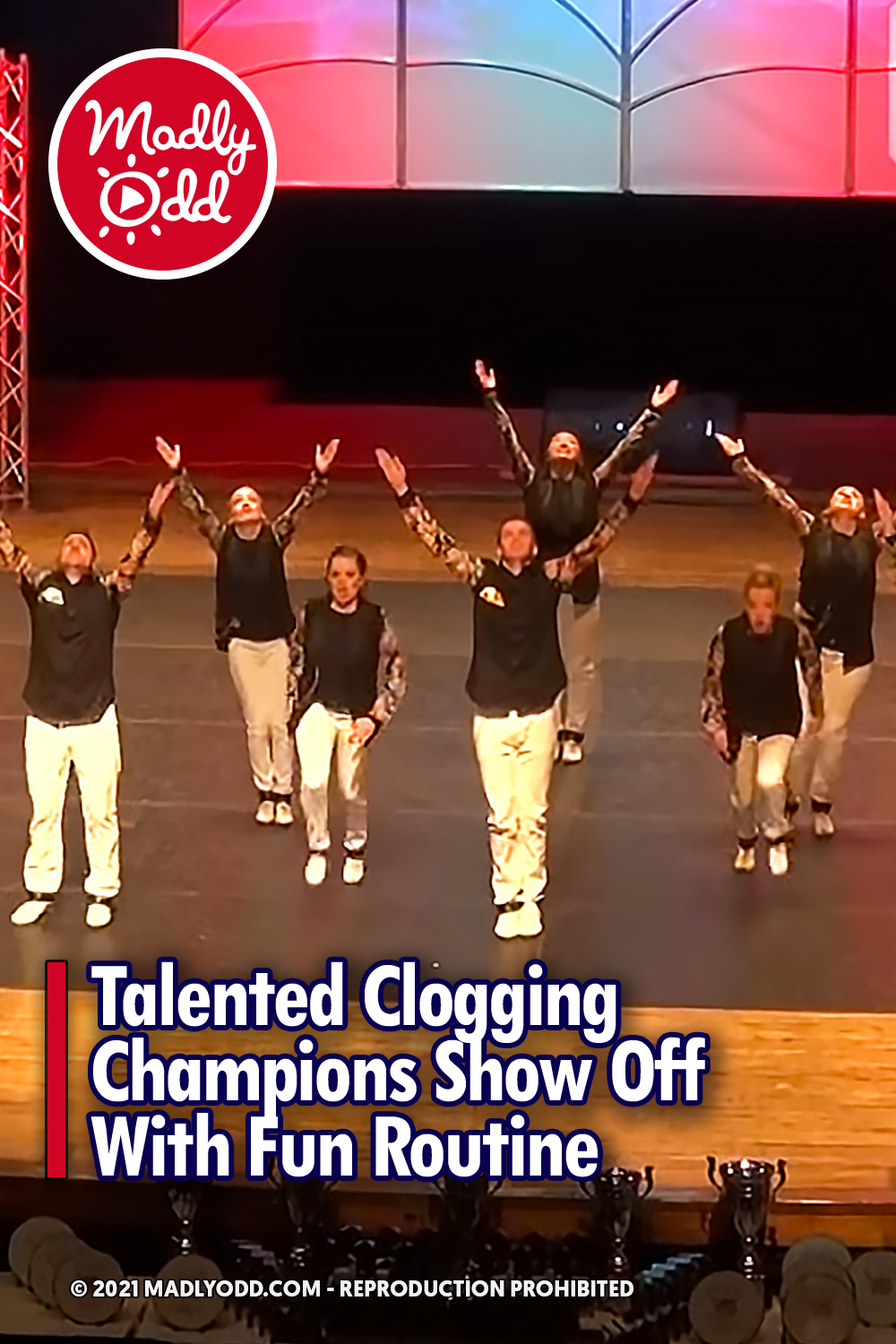 Talented Clogging Champions Show Off With Fun Routine