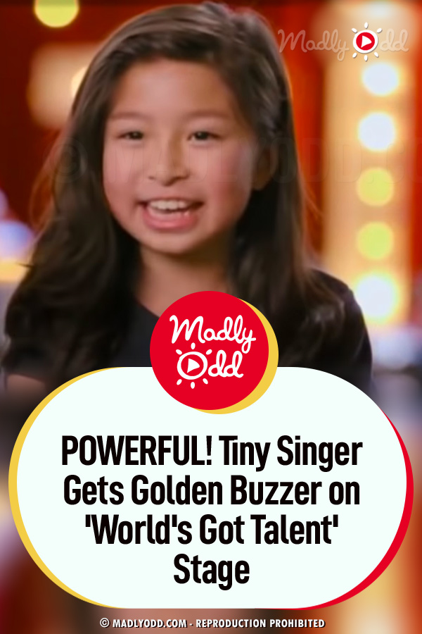 POWERFUL! Tiny Singer Gets Golden Buzzer on \'World\'s Got Talent\' Stage