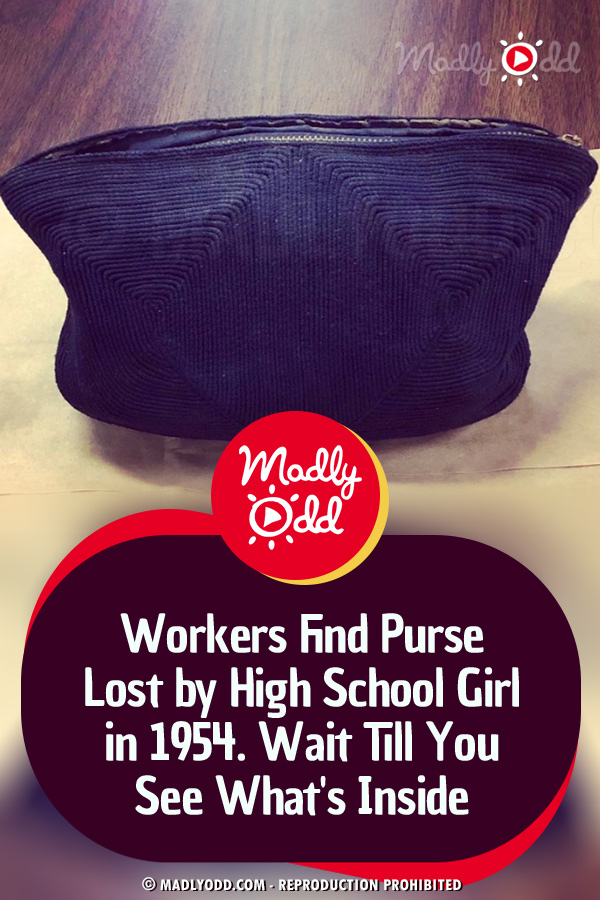 Workers Find Purse Lost by High School Girl in 1954. Wait Till You See What\'s Inside