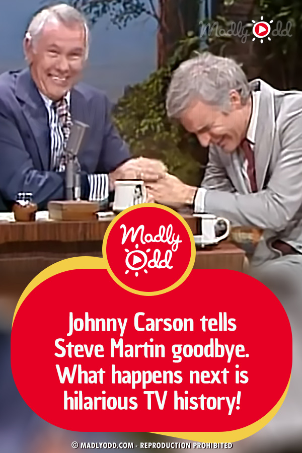 Johnny Carson tells Steve Martin goodbye. What happens next is hilarious TV history!