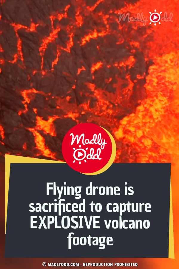 Flying Drone is Sacrificed to Capture Explosive Volcano Footage