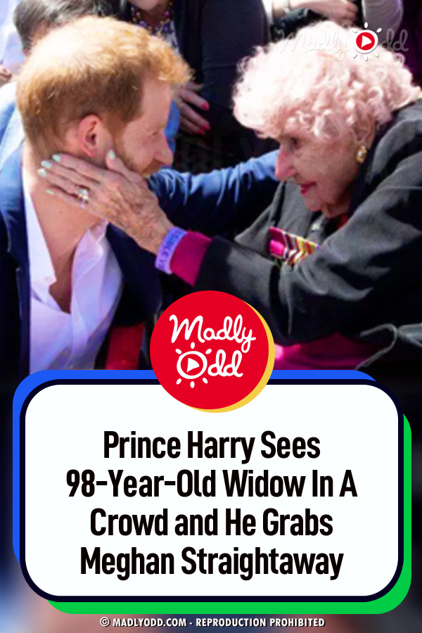 Prince Harry Sees 98-Year-Old Widow In A Crowd and He Grabs Meghan Straightaway