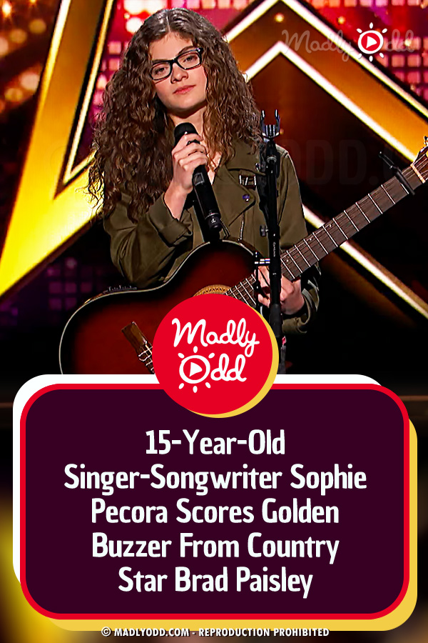 15-Year-Old Singer-Songwriter Sophie Pecora Scores Golden Buzzer From Country Star Brad Paisley