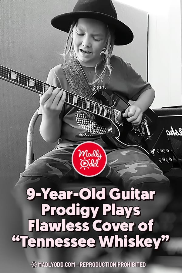 9-Year-Old Guitar Prodigy Plays Flawless Cover of “Tennessee Whiskey”