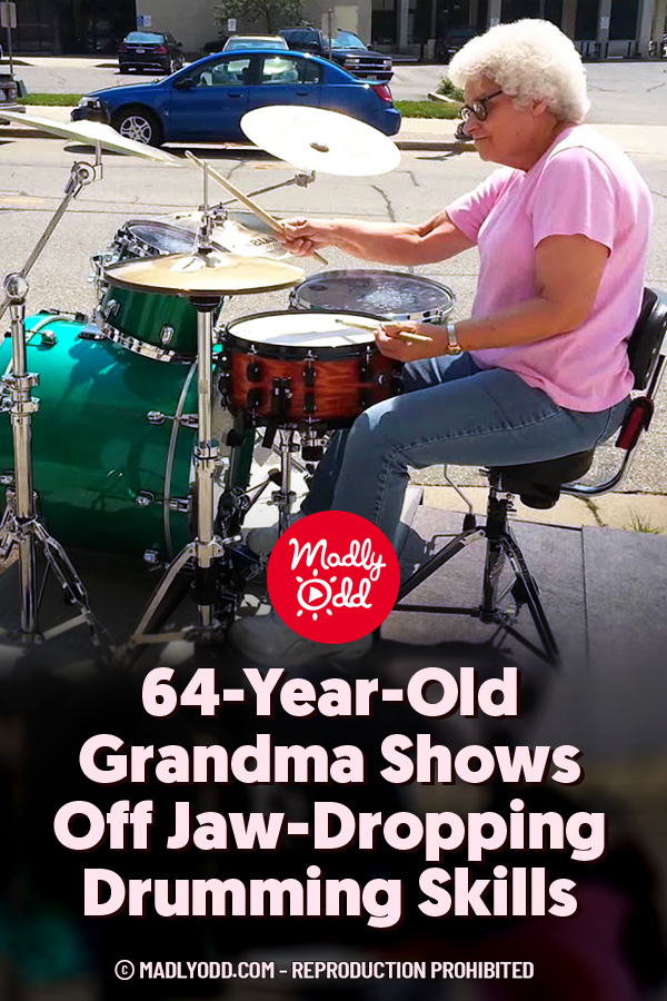 64-Year-Old Grandma Shows Off Jaw-Dropping Drumming Skills