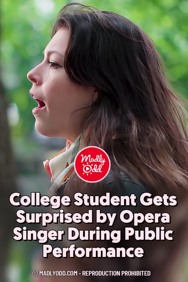 College Student Gets Surprised by Opera Singer During Public Performance
