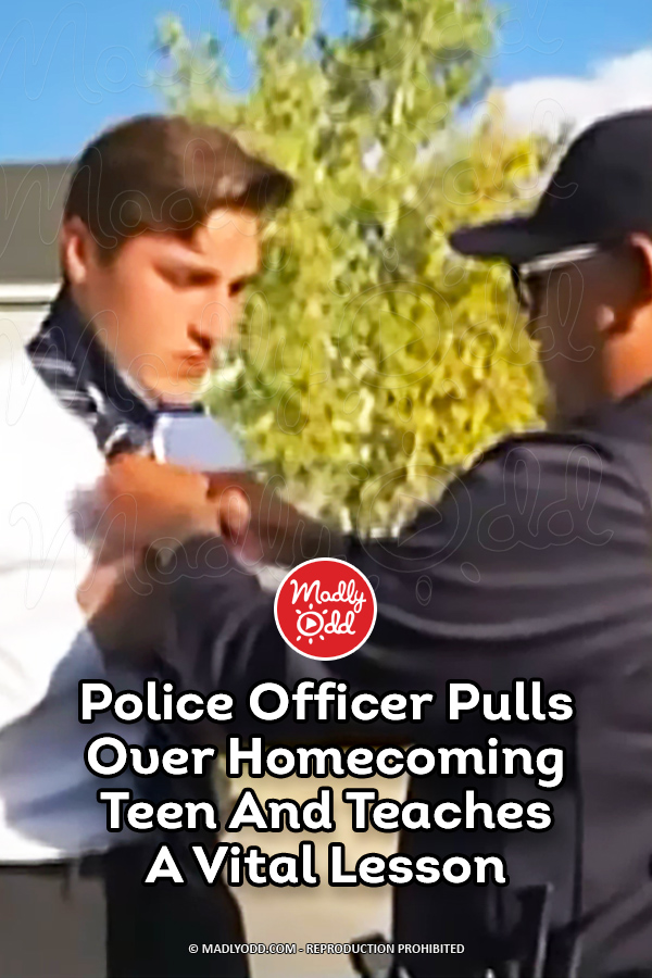 Police Officer Pulls Over Homecoming Teen And Teaches A Vital Lesson