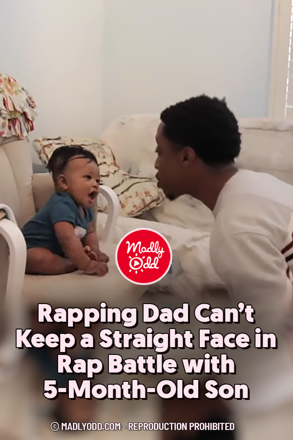 Rapping Dad Can’t Keep a Straight Face in Rap Battle with 5-Month-Old Son
