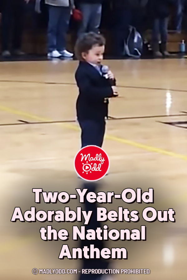 Two-Year-Old Adorably Belts Out the National Anthem