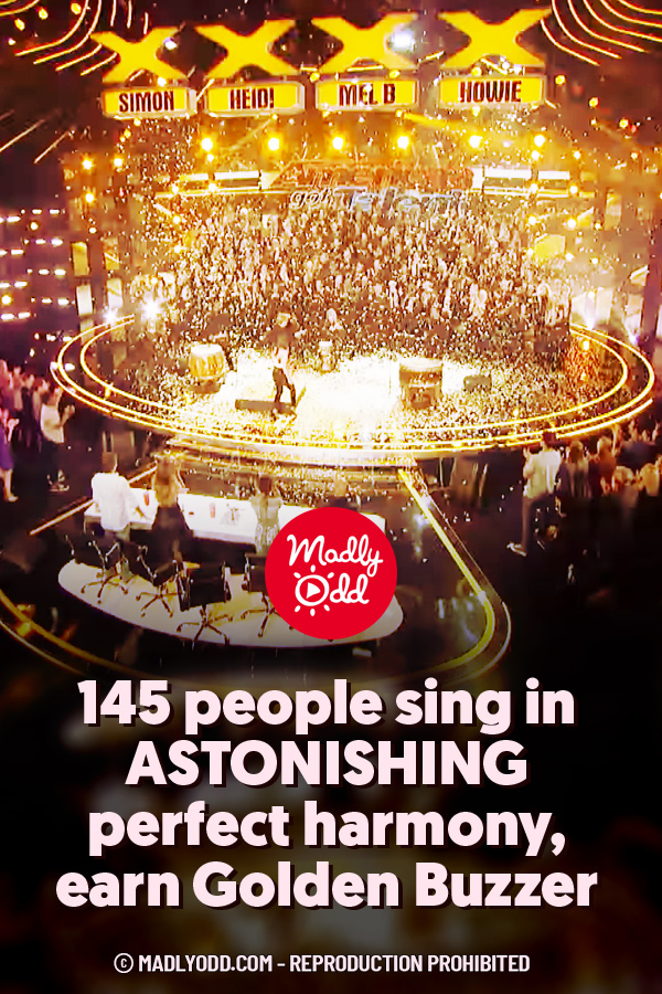 145 people sing in ASTONISHING perfect harmony, earn Golden Buzzer