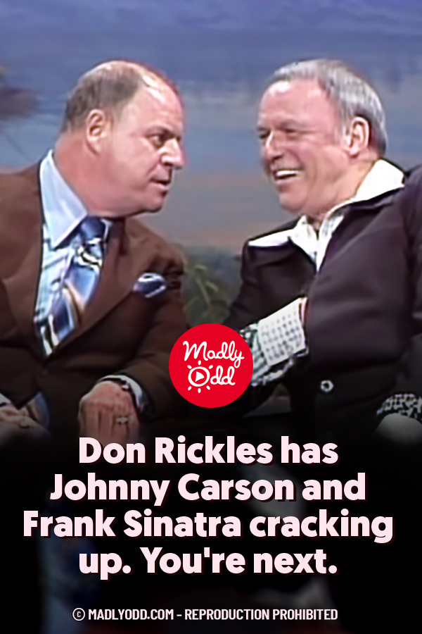 Don Rickles has Johnny Carson and Frank Sinatra cracking up. You\'re next.