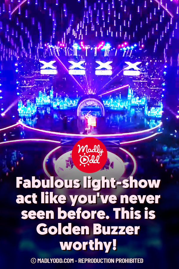 Fabulous light-show act like you\'ve never seen before. This is Golden Buzzer worthy!﻿