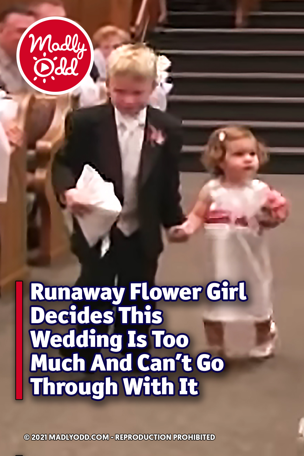 Runaway Flower Girl Decides This Wedding Is Too Much And Can’t Go Through With It