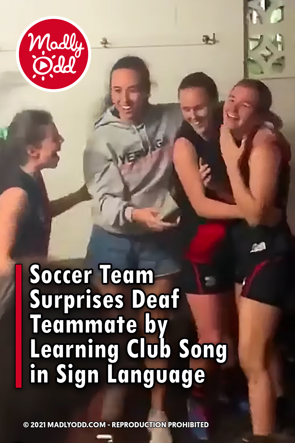 Soccer Team Surprises Deaf Teammate by Learning Club Song in Sign Language