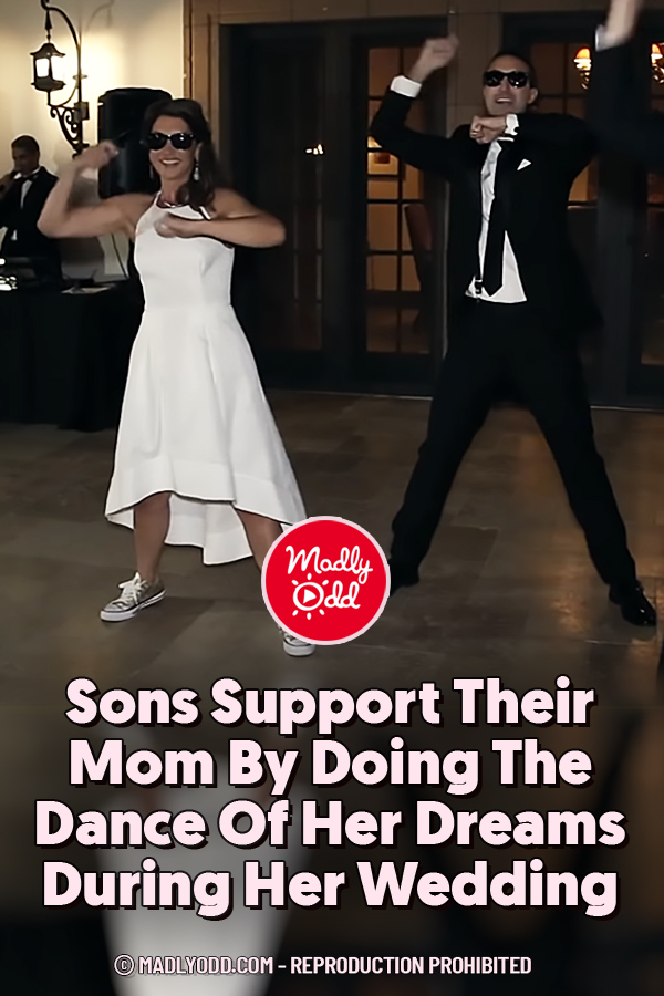 Sons Support Their Mom By Doing The Dance Of Her Dreams During Her Wedding
