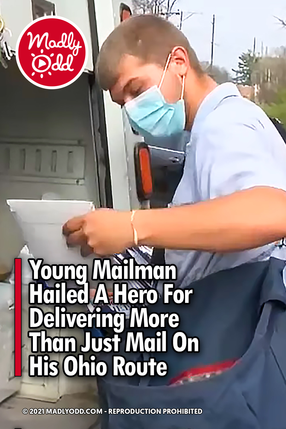 Young Mailman Hailed A Hero For Delivering More Than Just Mail On His Ohio Route