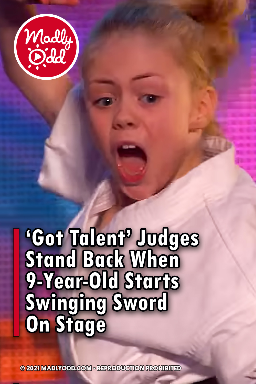 ‘Got Talent’ Judges Stand Back When 9-Year-Old Starts Swinging Sword On Stage