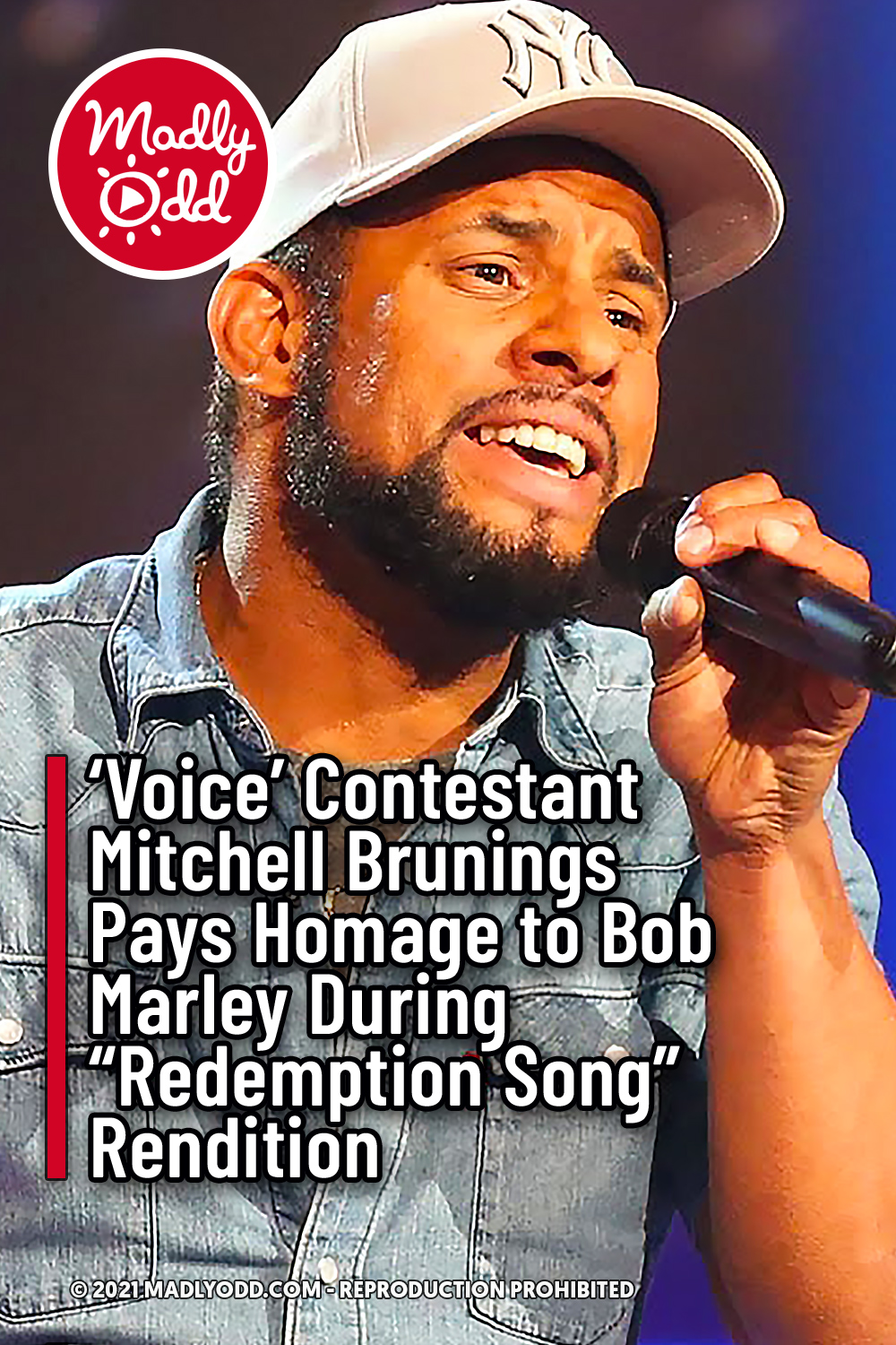 ‘Voice’ Contestant Mitchell Brunings Pays Homage to Bob Marley During “Redemption Song” Rendition