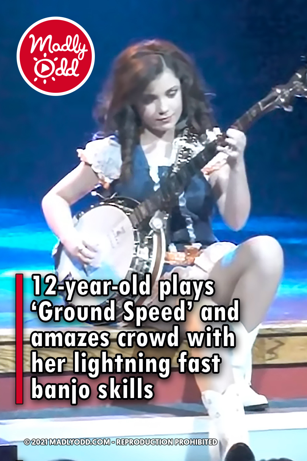 12-year-old plays ‘Ground Speed’ and amazes crowd with her lightning fast banjo skills