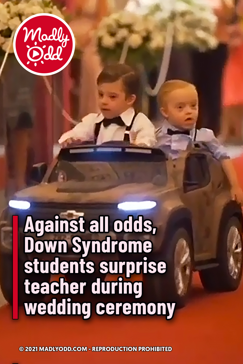 Against all odds, Down Syndrome students surprise teacher during wedding ceremony