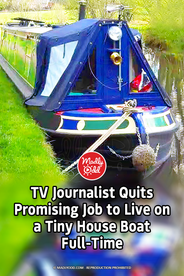 TV Journalist Quits Promising Job to Live on a Tiny House Boat Full-Time