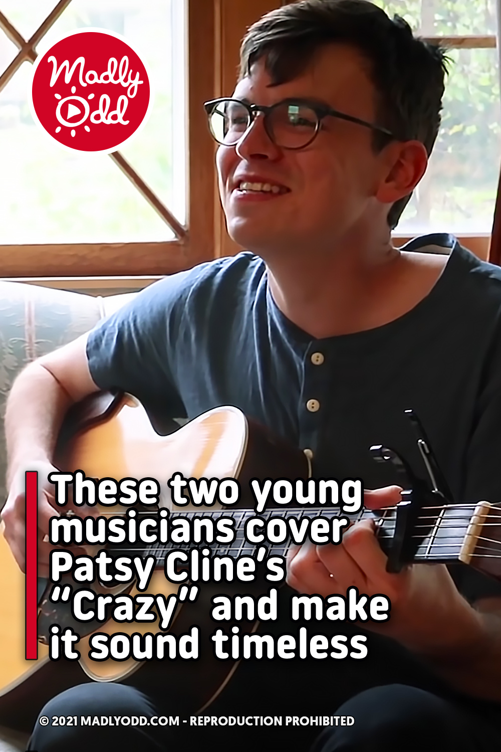 These two young musicians cover Patsy Cline’s “Crazy” and make it sound timeless