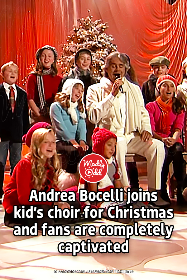 Andrea Bocelli joins kid’s choir for Christmas and fans are completely captivated