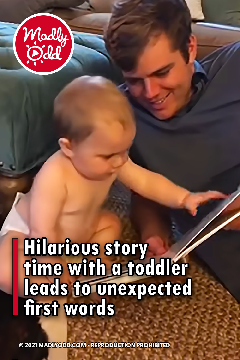 Hilarious story time with a toddler leads to unexpected first words