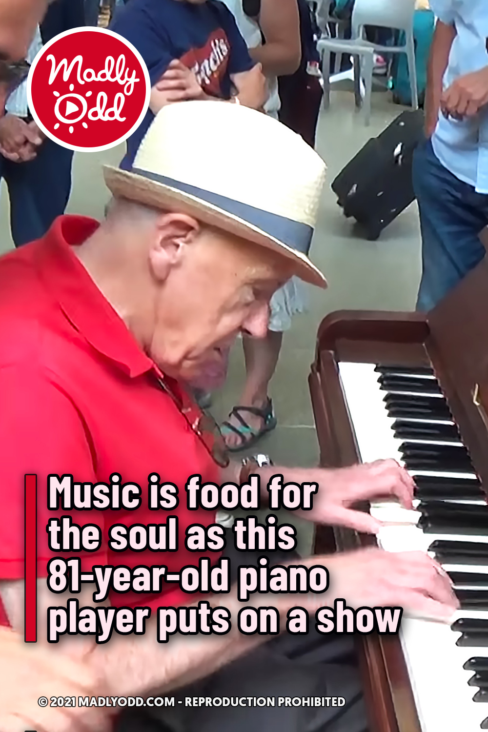 Music is food for the soul as this 81-year-old piano player puts on a show