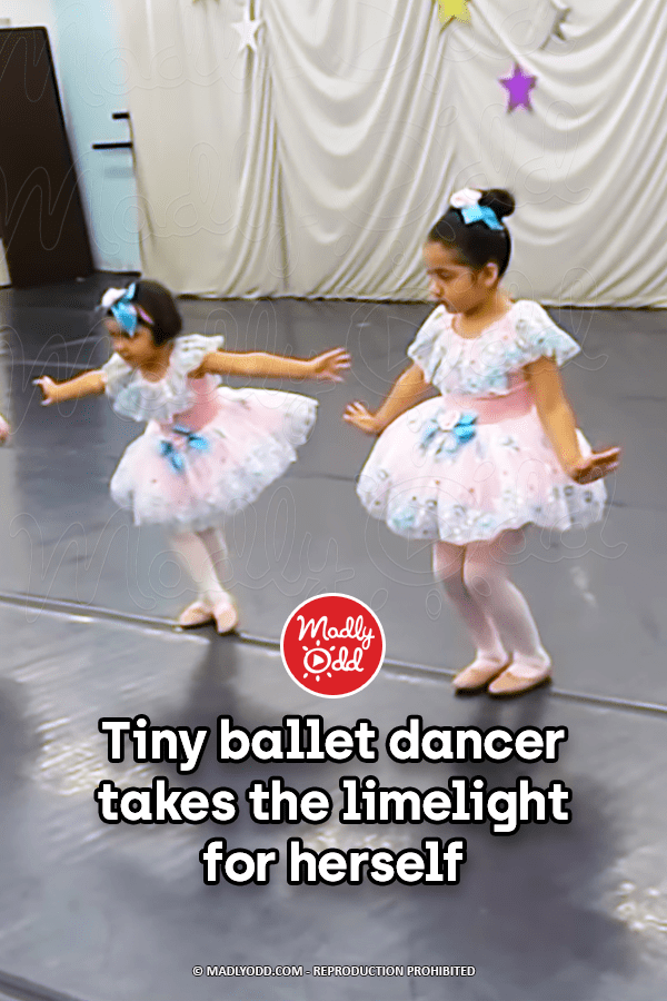 Tiny ballet dancer takes the limelight for herself