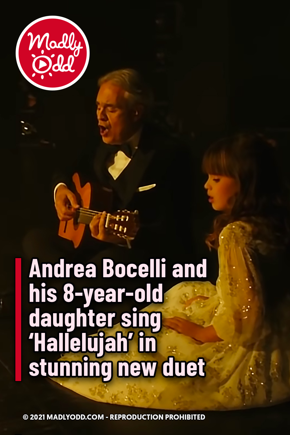 Andrea Bocelli and his 8-year-old daughter sing ‘Hallelujah\' in stunning new duet