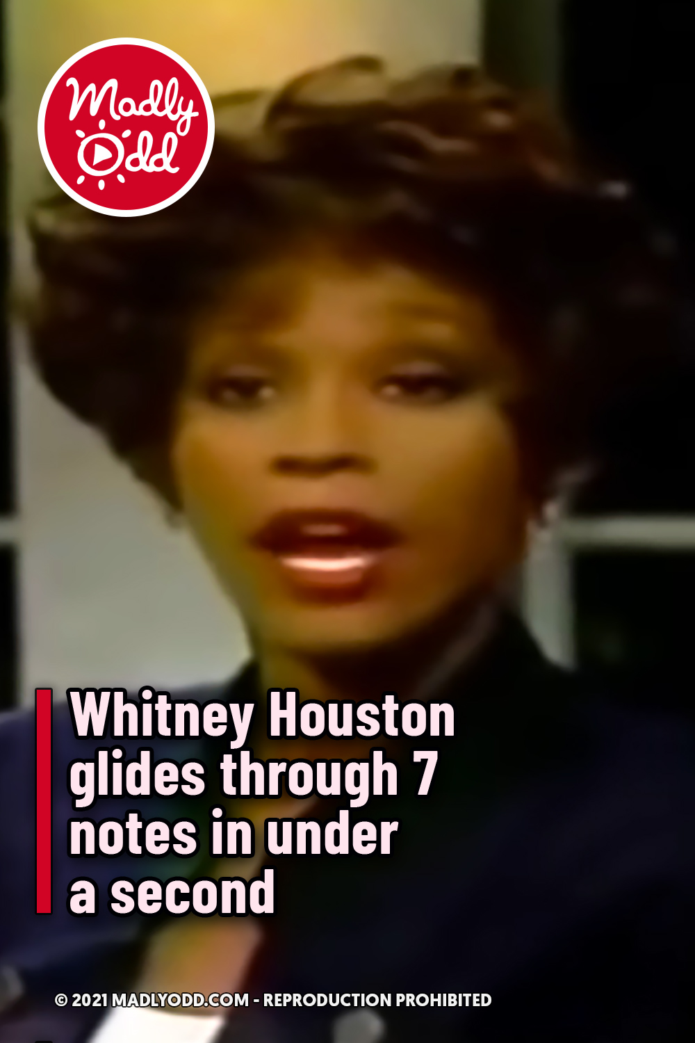 Whitney Houston glides through 7 notes in under a second