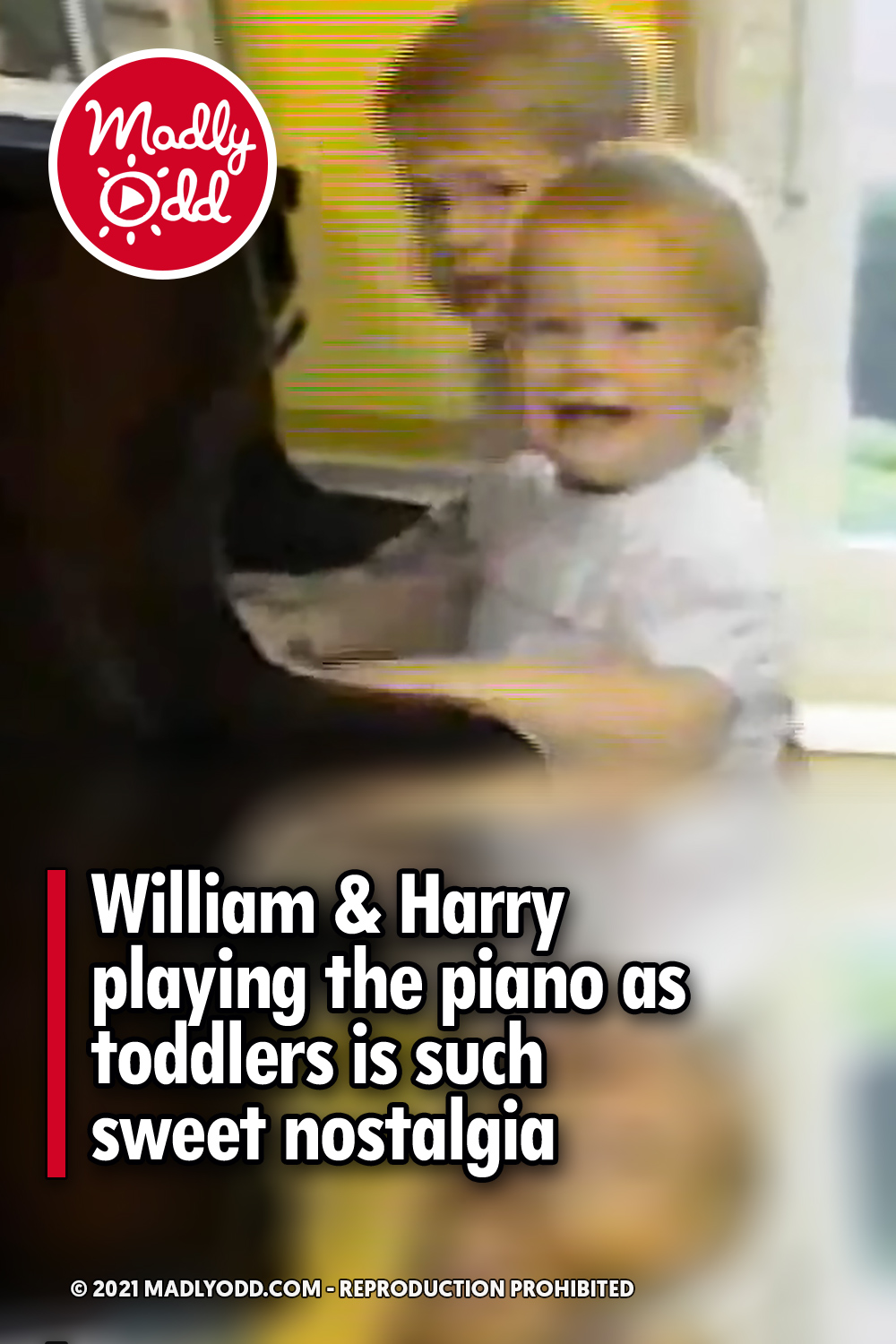 William & Harry playing the piano as toddlers is such sweet nostalgia