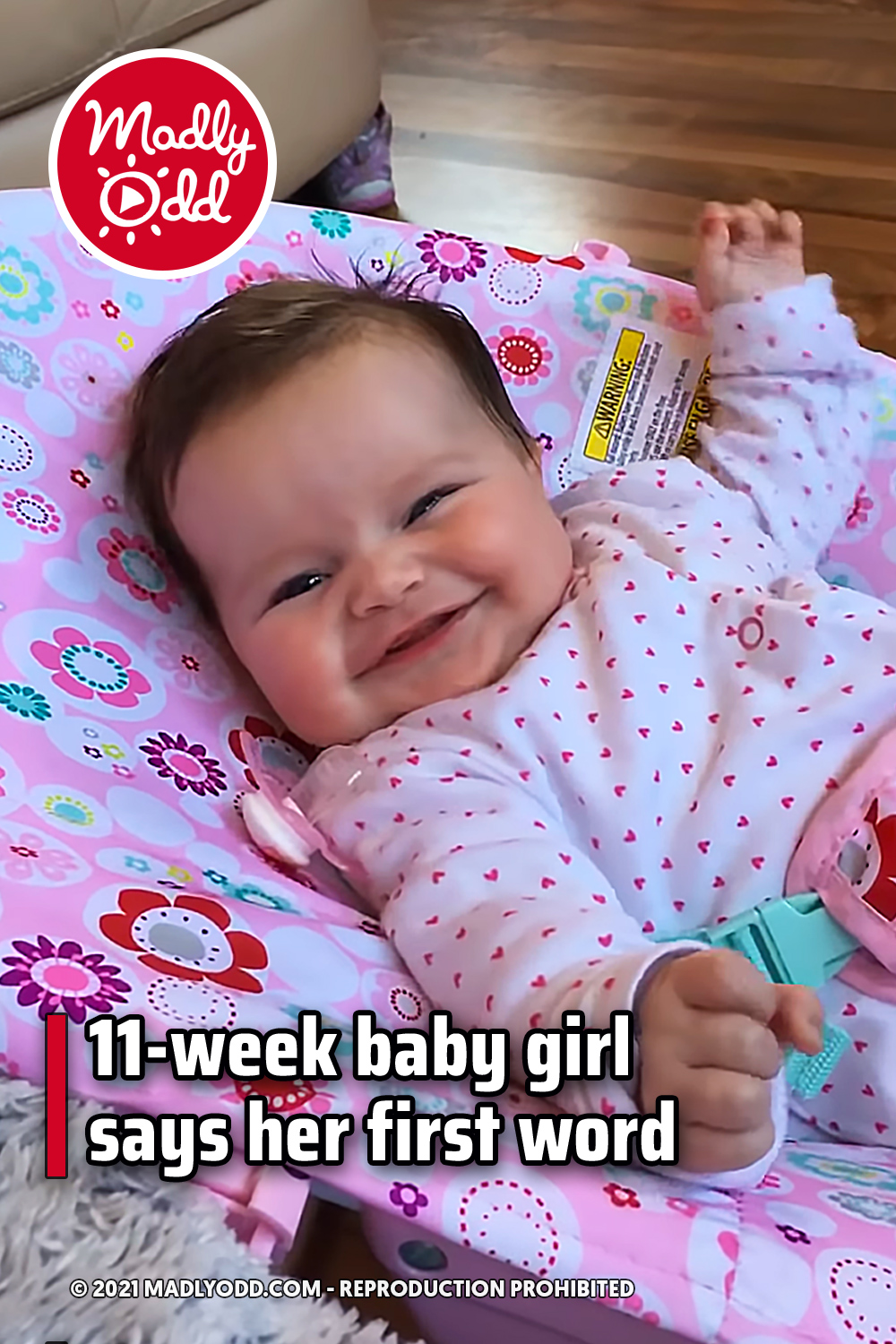11-week baby girl says her first word