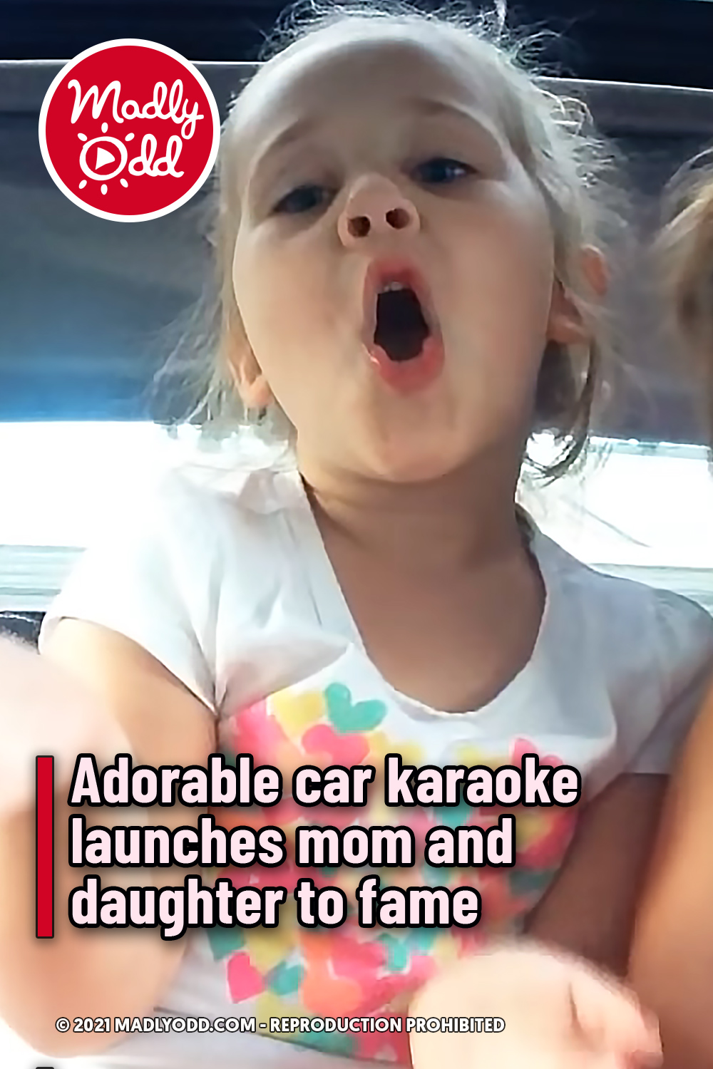 Adorable car karaoke launches mom and daughter to fame