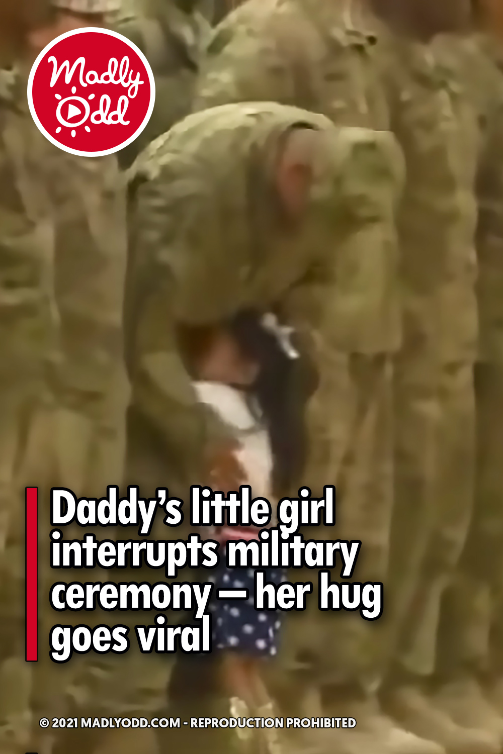 Daddy’s little girl interrupts military ceremony – her hug goes viral