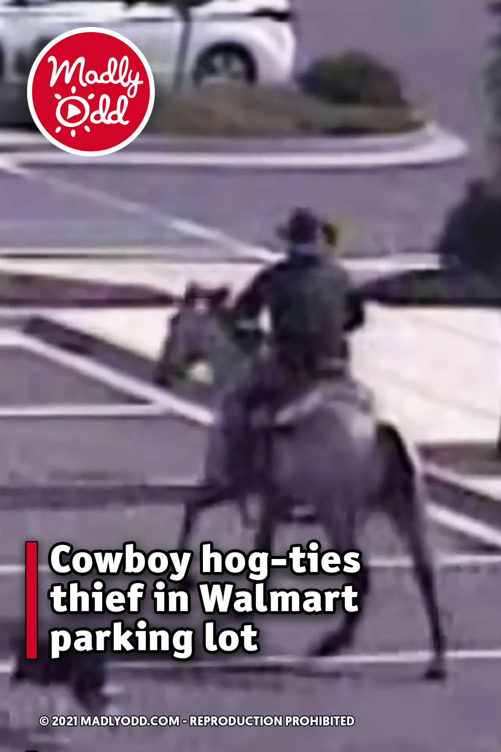 Cowboy hog-ties thief in Walmart parking lot