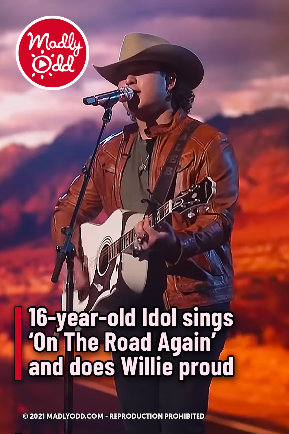 16-year-old Idol sings ‘On The Road Again’ and does Willie proud