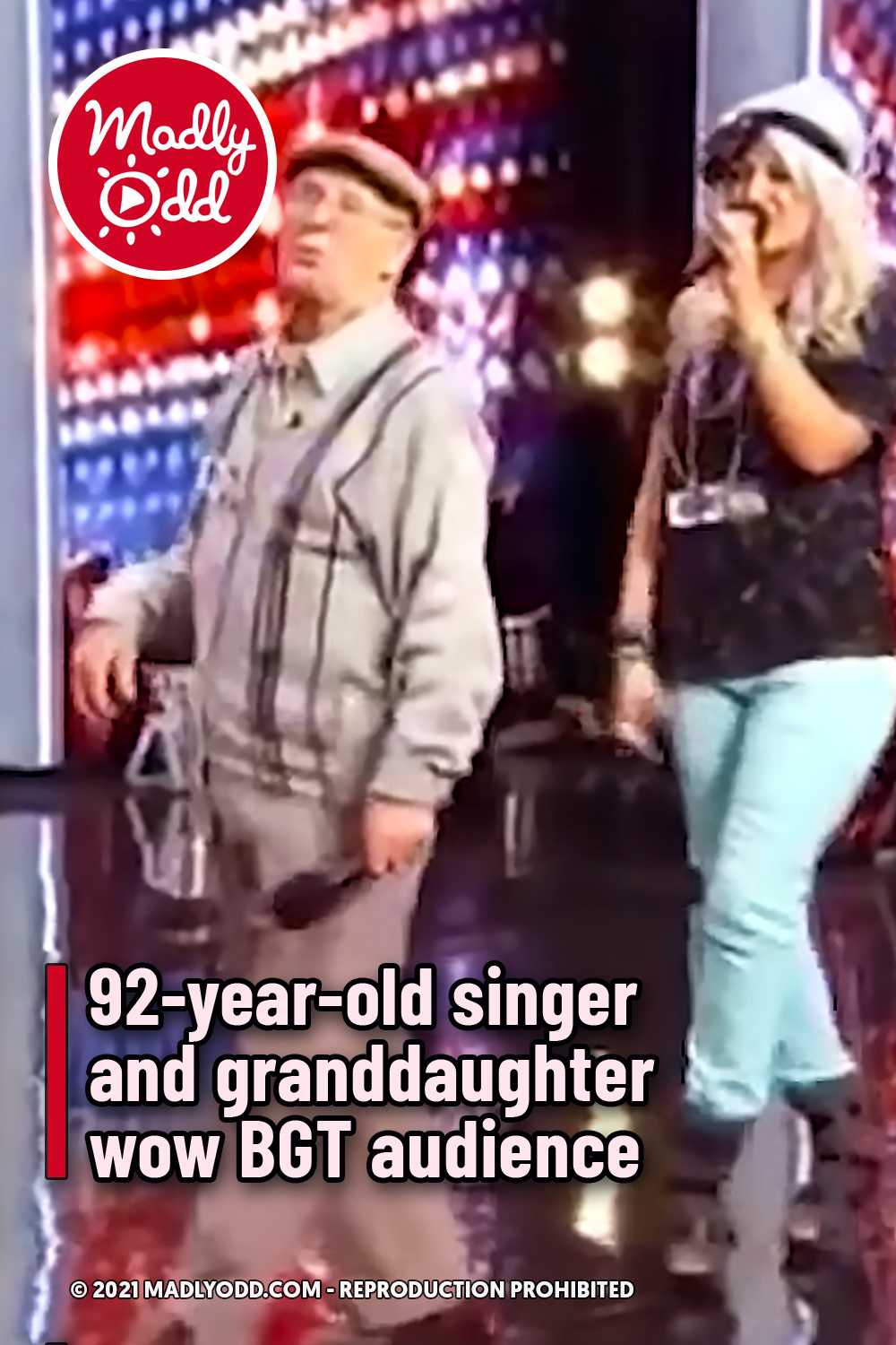 92-year-old singer and granddaughter wow BGT audience