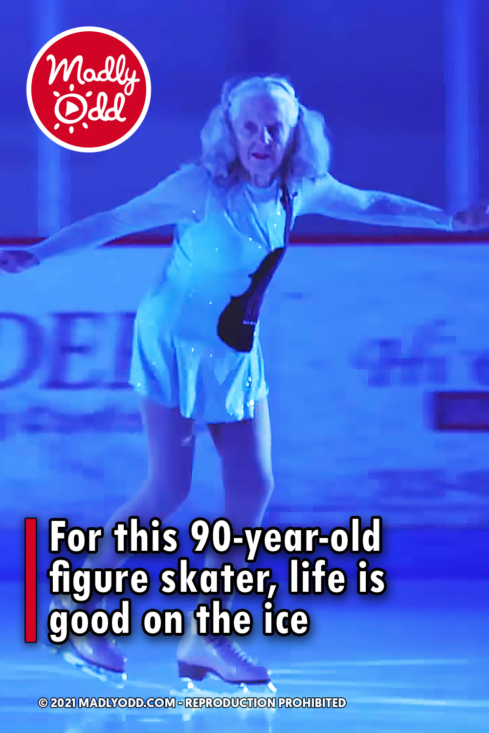 For this 90-year-old figure skater, life is good on the ice