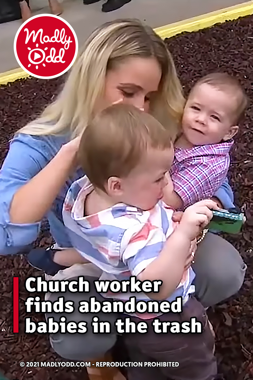 Church worker finds abandoned babies in the trash
