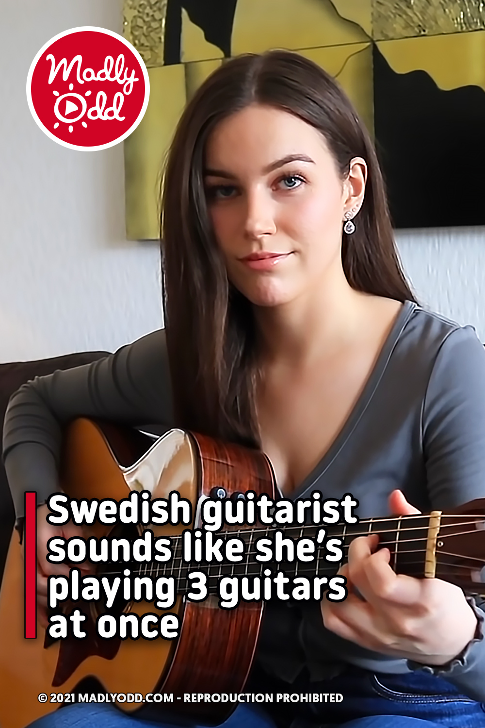 Swedish guitarist sounds like she’s playing 3 guitars at once