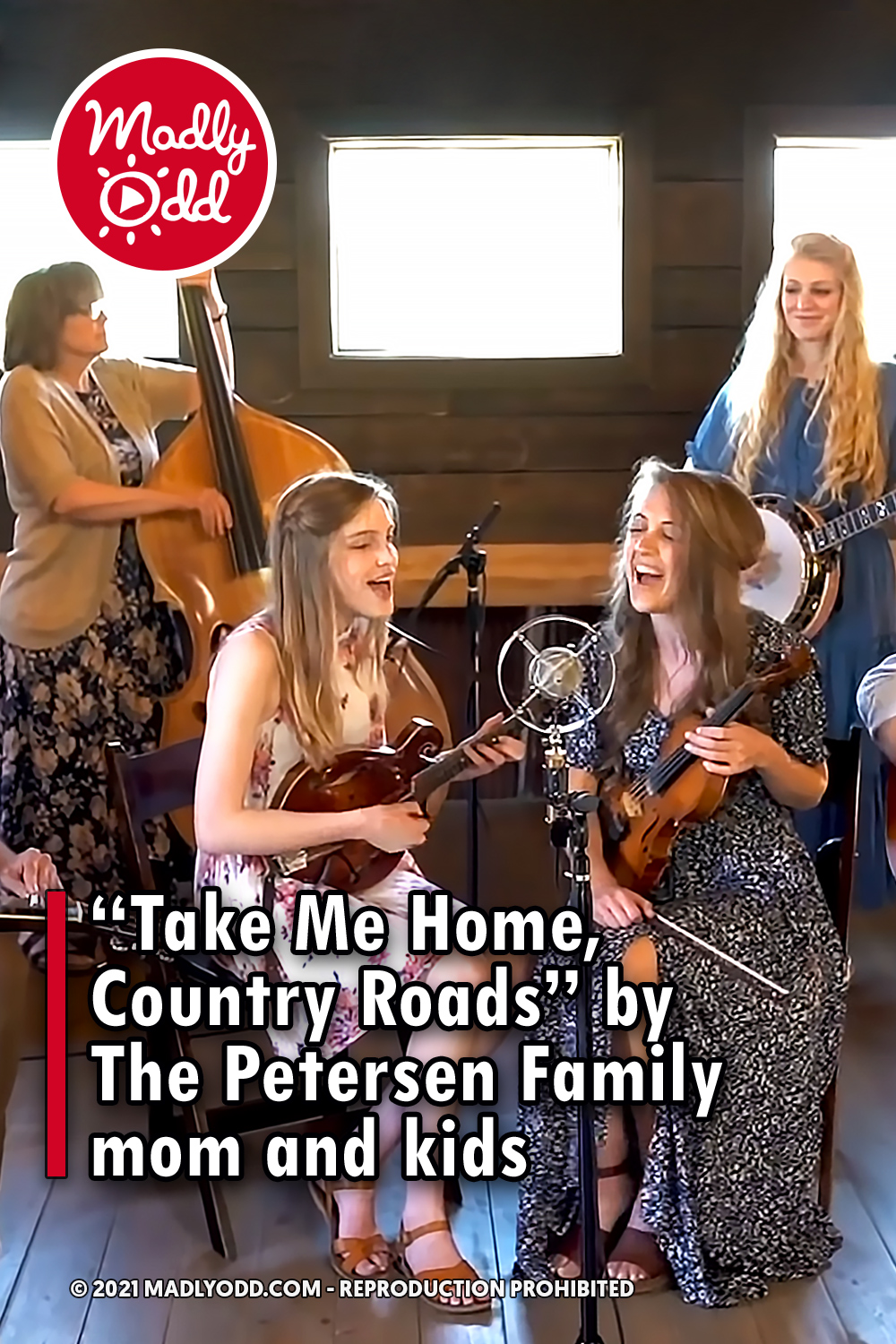 “Take Me Home, Country Roads” by The Petersen Family mom and kids