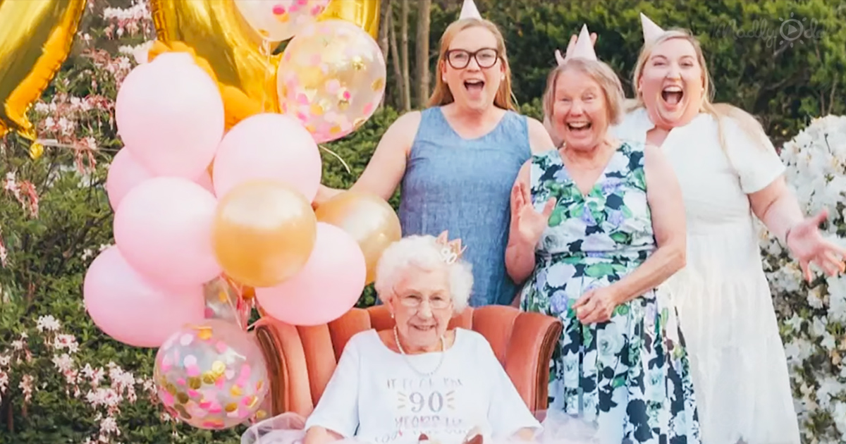 Grandma celebrates her 90th birthday