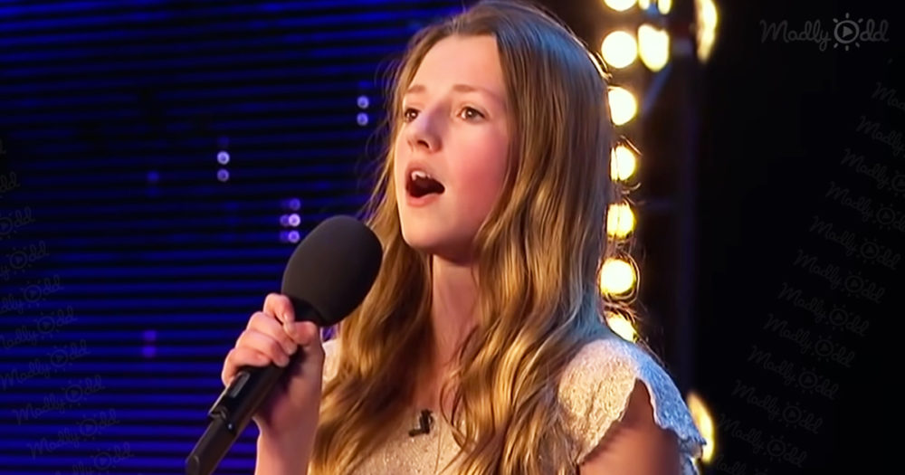 Maia Gough singing on BGT