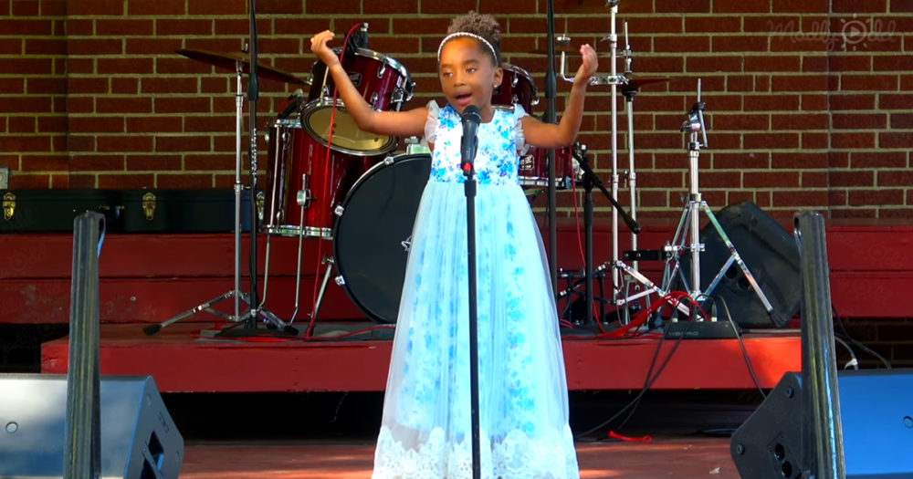 6-year-old girl singing opera